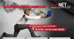 Desktop Screenshot of evonet.at